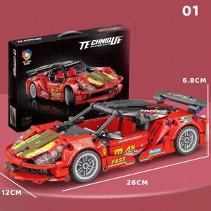 JIQILE Technique Sports Car Super Sport Off Road Cars Supercar Racing Vehicle Building Blocks Toys for Boys Kids