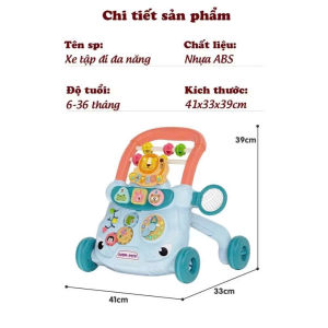 Xe Tập Đi Đa Năng Cho Bé Xe Tập Đi Chống Lật Chống Trượt Xe Tập Đi Chống Vòng Kiềng Trẻ Em 5in1