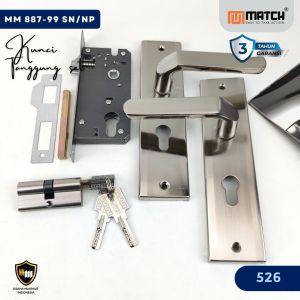 MATCH KUNCI TANGGUNG 20 CM | Handle Pintu Rumah Tanggung Kecil Set 3 Anak Kunci GARANSI 3 TAHUN Handel MM 99