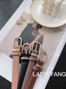 FC[2.0cm]Athosline Womens Belt Pin Buckle Genuine Cow Leather Belt for Dress&Jeans&Suit with Gift Fashion Accessories Casual Style Present for Her