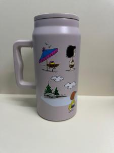 Vacuum Flask Snoopy Edition 1500ml with handle and straw