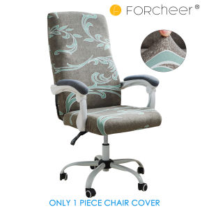 FORCHEER Office Chair Cover 1 Piece Removable Stretchable Printed/Velvet L Computer Armchair Slipcover for Desk Chair Washable Chair Protector for Pets
