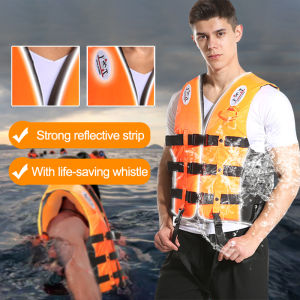 🔥 Lifevest Jacket Reflectorized Lifestyle Vest For Adult Kids Safety Life Vest Water Sports Fishing Water Ski Vest Kayaking Boating Swimming Drifting Safety Vest