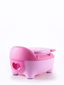 Kids Potty Toilet Cute Baby Potty Portable Childrens Train Toilet with Backrest Toddler Bowl Urinal