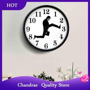 [Chandrae] Funny Walks Clock Classic Wall Watch Funny Walking Silent Mute Clock Home Dector