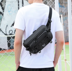 OZUKO New High Quality Waterproof&Anti-Theft Men Chest Travel Bag Sling Outdoor Waist Bag Sport Cycling Running Bag