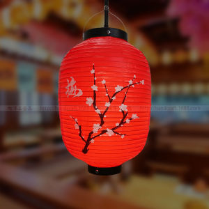 PVC กลางแจ้งกันน้ำกันแดดโคมไฟญี่ปุ่นยาวสไตล์ญี่ปุ่นร้านอาหารซามูไรสาเกสีแดงตกแต่งซาซิมิ