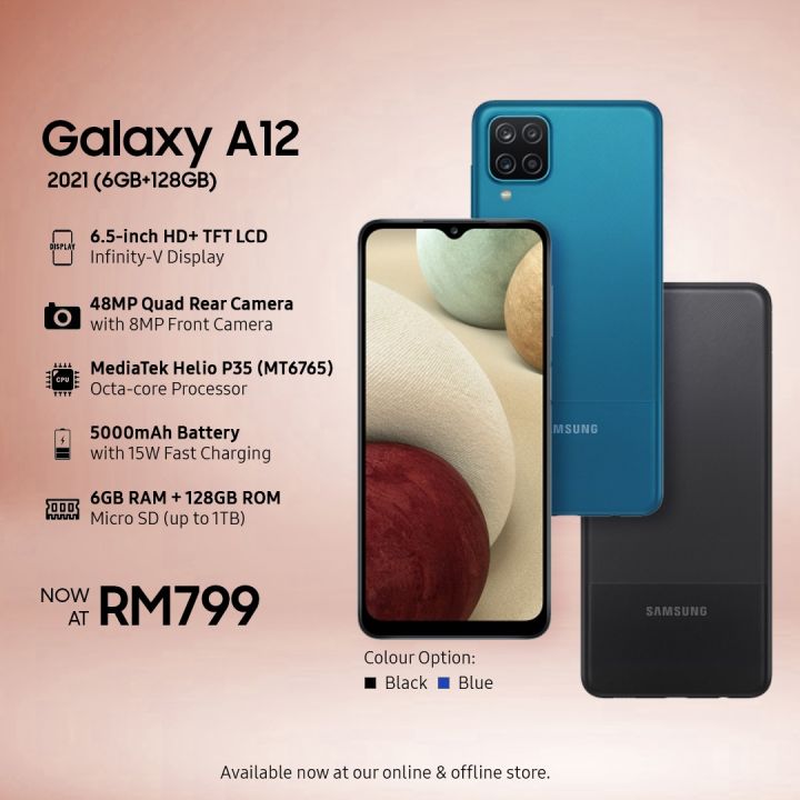 NEW Samsung Galaxy A12 6GB RAM 128 GB ROM 1Year