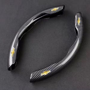 ฝาครอบพวงมาลัยพวงมาลัยรถยนต์คาร์บอนไฟเบอร์สำหรับ Chevrolet Spin เคสกันลื่นพวงมาลัยสำหรับ Chevrolet Spin Orlando Captiva Lova Zafira Trax Colorado Aveo Spark