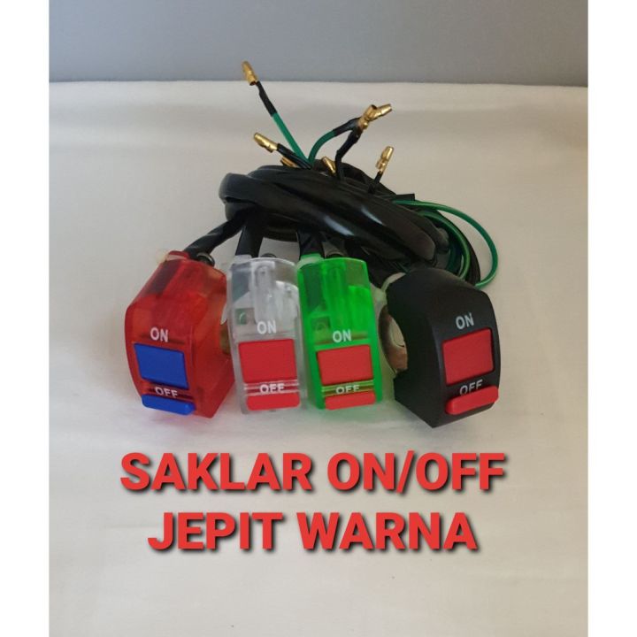 Saklar On Off Dengan Lampu Led - Saklar On Off Lampu Motor Warna ...