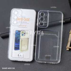 Samsung M15 5G Samsung M35 5G Samsung M55 5G Clear Wallet Card Case Bening / Card Holder Kartu
