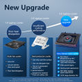 【Local stock】llano V12 Laptop Cooler Powerful Turbo-Fan RGB Blower-style Cooling Pad with Infinitely Variable Speed 3 USB ports for Rapid Cooling Gaming Laptop, For 15.6-21inch. 