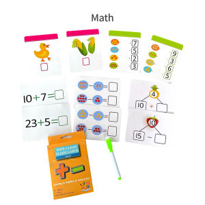 Rewritable Flash Card Edukasi Anak kartu pintar anak huruf matematika