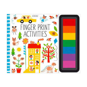 Usborne Fingerprint Activities DIY Board book Colouring English Activity Picture Book for Kids