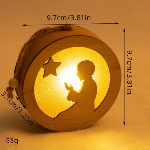 Lampu Dekorasi Bahan Kayu /  Lampu Hias Ldul Fitri / Lentera RamadanProperti Foto Ldul Fitri
