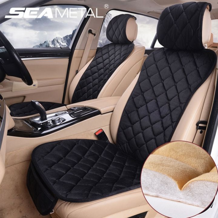 Car Seat Covers Universal Warm Plush Automobiles Seat Covers Protector Cars  Seats Cushion
