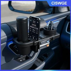 CISWGE Cửa sổ xe giữ cốc tổ chức phổ phù hợp cho đồ uống chai và lon dễ dàng cài đặt cho ổ đĩa dài và sử dụng hàng ngày