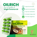 OILRICH Virgin Coconut Oil (VCO) Food Supplement 500mg Softgel Capsule. 