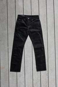 Jack Russel - Men Corduloy Pants กางเกงลูกฟูกผู้ชาย ทรงกระบอกเล็ก - Klassik J-427/16/1 Corduloy Slim Fit Black