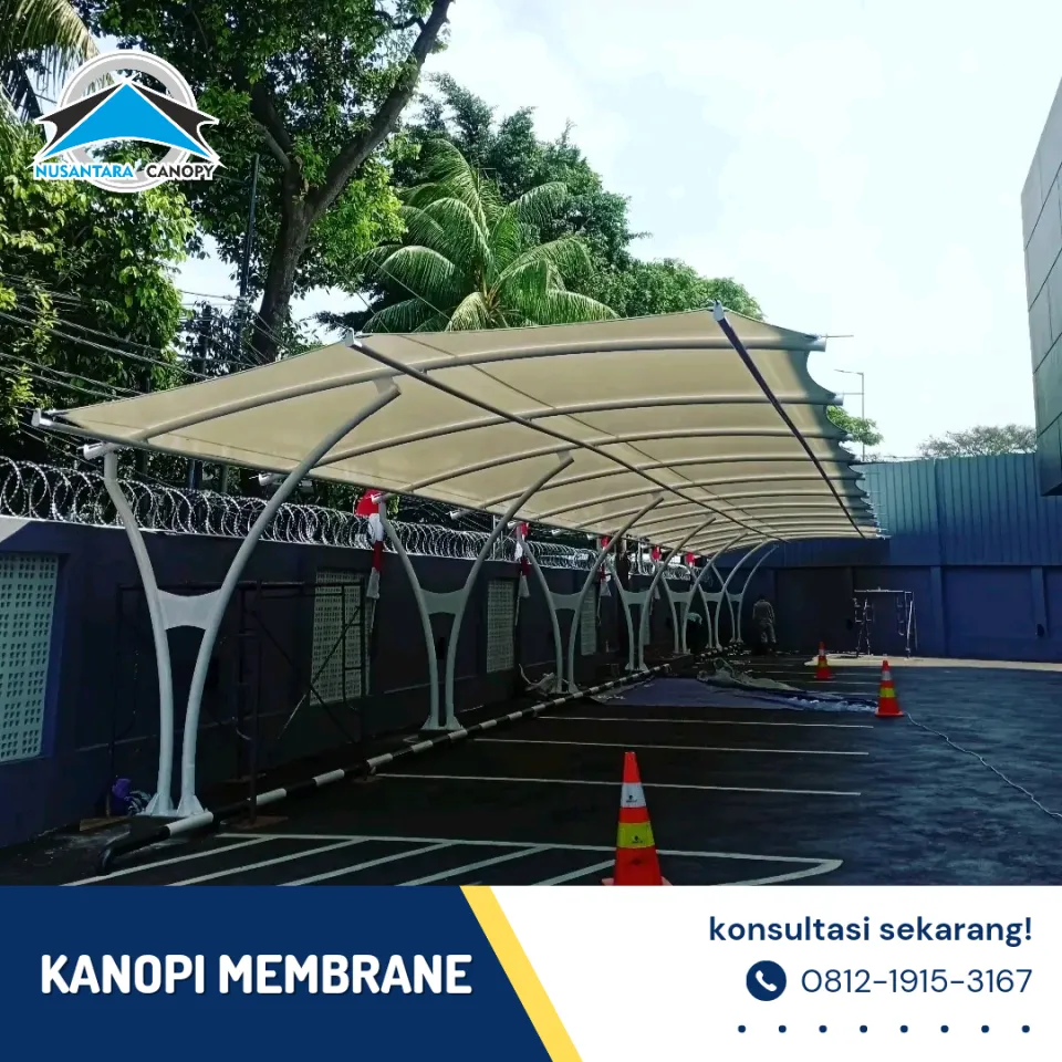 Canopy membran bergaransi tenda Membrane tempat parkir Jakarta kanopi atap membrane murah Lazada Indonesia