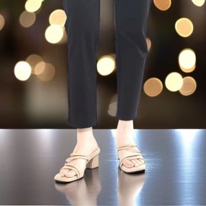 SV7N 052 MUUN SANDAL HEEL TINGGI 5CM SANDAL WEDGES HAK 5CM SIZE 36 SAMPAI 43