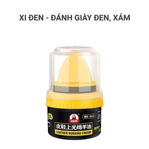Xi Dưỡng Bóng Đồ Da 60g Kèm Mút Đánh Giày – Kem Phục Hồi Giày Da Che Xước Chống Nứt Túi Ví Da