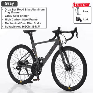 Jeep Road Bike 18 Speed Aluminum Alloy Road Bike Adult Male And Female Student Bike Disc Brake Variable Speed Bike 700c