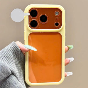 Luxury Jelly Candy Color Frame Clear Case For iPhone 18 17 16 15 14 13 Pro Max Large Window Soft Edge Transparent Phone Cover