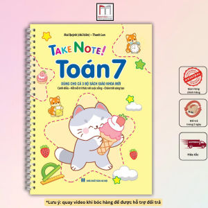 Sách - Take note! Toán 7 (có lò xo 70K) dùng cho cả 3 bộ SGK mới: cánh diều kết nối chân trời