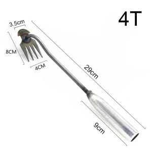 Weeding Tool Stainless Steel 4/11 Tooth Dual Purpose Hand Garden Tools Accurate High Strength Removal Tools with tongph