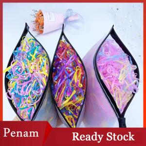 [PAM] 1000pcs Girls Colourful Disposable Rubber Band Elastic Hair Bands Headband Children Ponytail Holder Bands For Kids Accessories