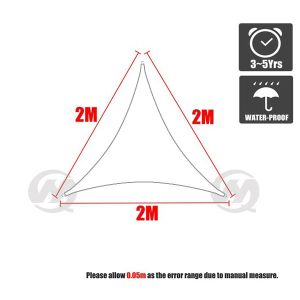420D Awnings White Sun Shade Sail Waterproof Oxford Canopy Sunblock 98% UV Blockage UV & Water Resistant Rectangle/Square/Triangle Sunshade Cloth
