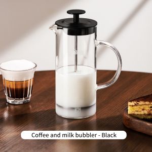Bincoo Bình đun nước kiểu Pháp cà phê hộ gia đình tay pha Lọc Báo Chí Nồi Thủy Tinh Sữa brewer dụng cụ cà phê