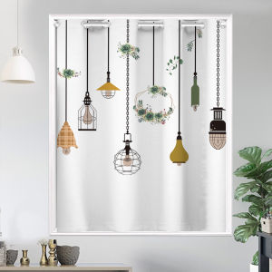 Small Window Blackout Curtains for Bedroom/Bathroom - Grommet Thermal Insulated Room Darkening Curtains for Living RoomFrench Door Curtains Linen Textured Privacy Kitchen Window Curtain 032408