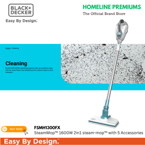 BLACK+DECKER FSMH1300FX-XD 1300W 2in1 steam-mop™ Steam Cleaner with 5 Accessories
