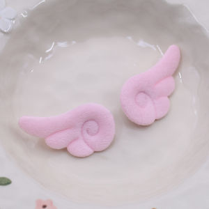 pamelaea 1 Pair Small Angel Wings Brooch Japanese Style Sweet Clothes Decor Y2K Plush Bag Hat Accessories