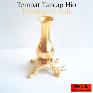 Tempat Dupa Stick Kuningan Tempat Tancap Hio Model Vas Hio Stik Tempat Bakar Dupa