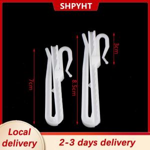 [COD] SHPYHT Local delivery Ship within 24 hours 10Pcs Curtain Hanging Hooks Ring Window White Plastic Curtain Hook For Home Office Curtain Accessories 7cm 8.5cm