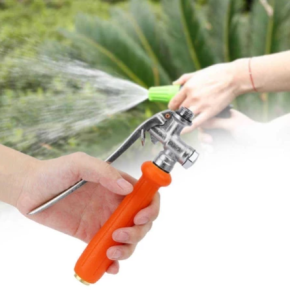 TERMATH Adjustable Brass & Stainless Steel Garden Sprayer Handle with Durable PP Grip for Efficient Watering