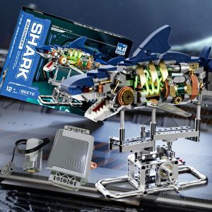Mechanical Shark Insect  Building Blocks Boy Toys High Difficulty Puzzle Model Assembly Toy for Kids
