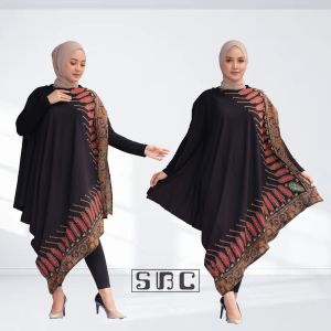 Dress batik wanita kondangan mewah terbaru