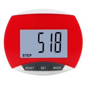 ZENO Digital 3D Pedometer LCD Display Accurate Calories Counter Simple Intelligent Pedometer for Walking for Men Women