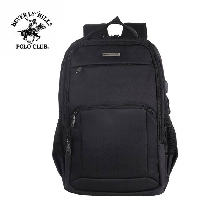 beverly hills polo club laptop backpack Closeout Black and White Multi Compartment Bac Borsabella Laptop Backpacks Beverly Hills