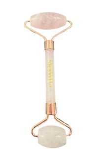 Roller Rose Quartz ลูกกลิ้งหินโรสควอตซ์ ใช้สำหรับใบหน้า หินแท้ 100% ส่งตรงจากไทย เกรดพรีเมี่ยม (กล่องแม่เหล็ก)