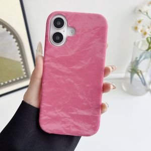 Marble Pattern Silk Texture Leather Case For iPhone 16 15 14 13 12 11 Pro Max Plus Skin Feel Borderless Heat Dissipation Cover