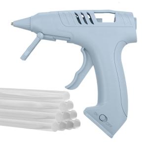 Rapid Preheats Cordless Glues Guns Kit 20s Ready Time Stable Temperature Control Tip Over Protection 10 Adhesive Sticks