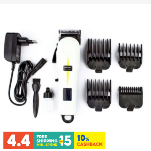 Geemy GM-6008 Professional Waterproof Cordless Hair Clipper with Trimmer Attachment