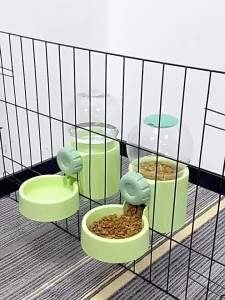 Pet Hanging Water Dispenser Automatic Dog Hanging Cage Water Bottle Feeding Set Cat Food Bowl New Product Wholesale