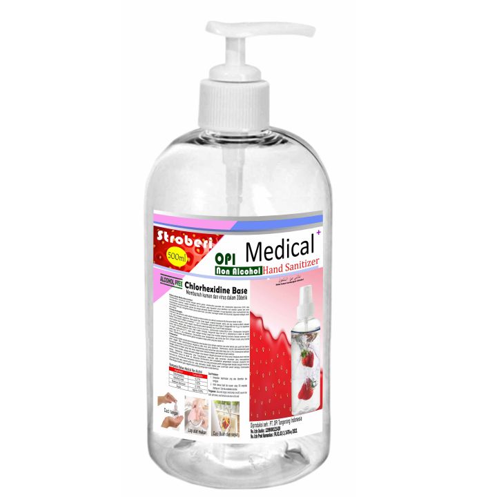 OPI Medical Hand Sanitizer 500ml non Alkohol (Clorhexidine base)  P271TOX