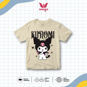 My In Baju Kaos Distro Anak Perempuan Tangan Pendek Motif Kuromi Usia 1-13 Tahun Catton Combed K106